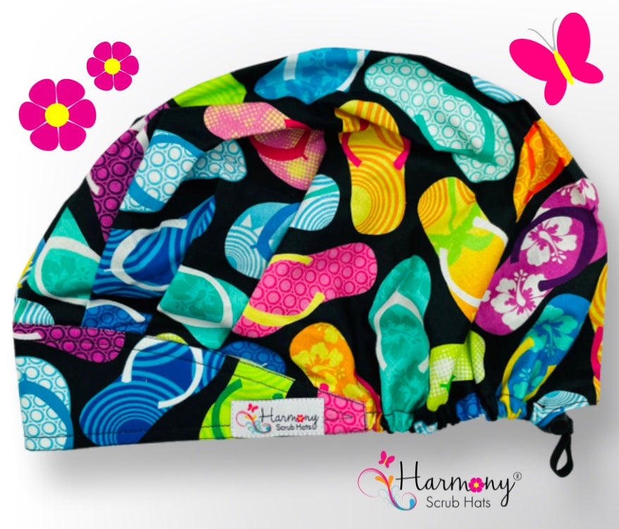 Flipflops Modern Bouffant™ Scrub Hat
