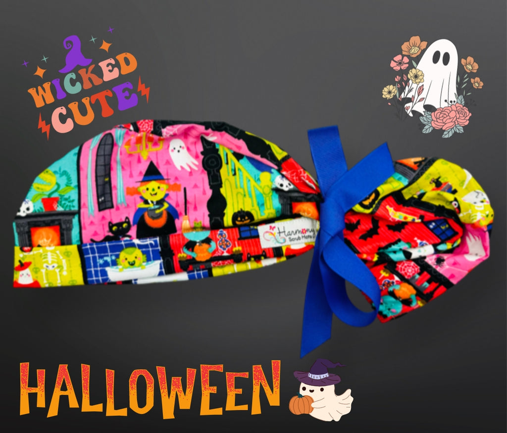 HALLOWEEN Night Modern Pony™ Scrub Hat