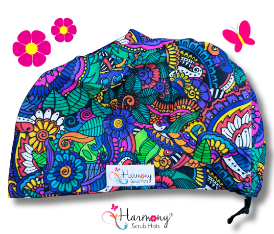 Crazy Paisley EURO® Scrub Hat