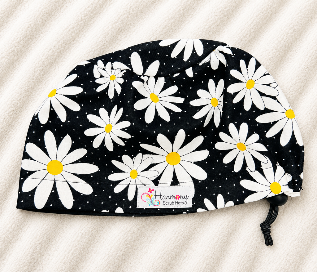Moonlight Daises EURO® Scrub Hat