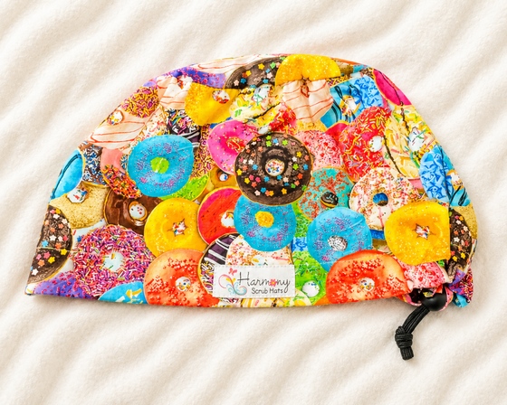 Donut Queen Button Scrub Hat