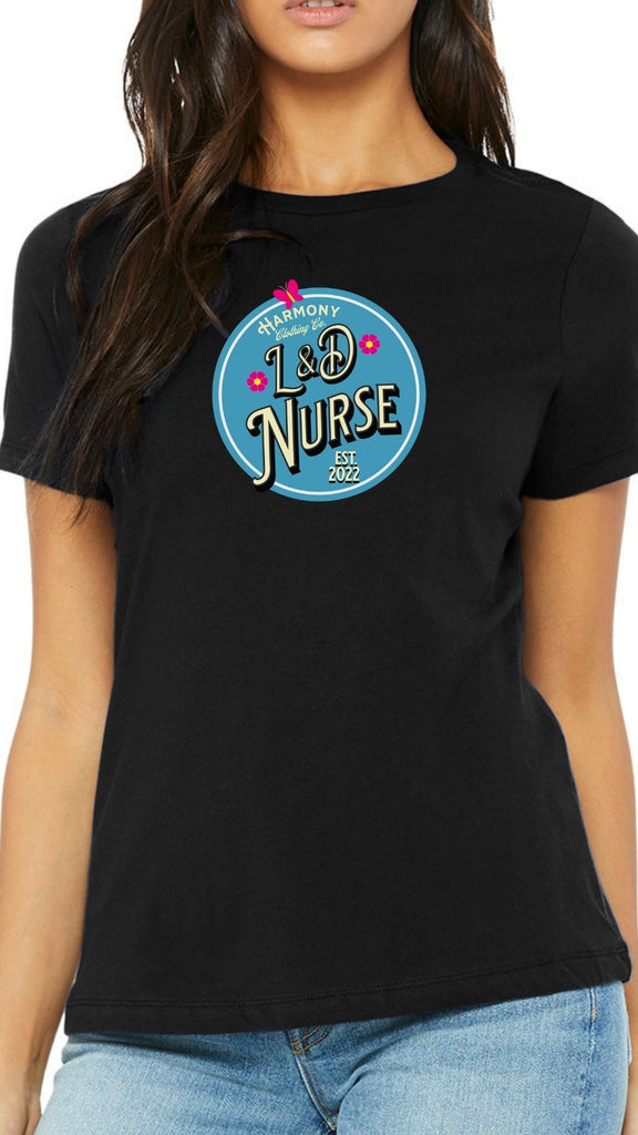 L&D Nurse Medallion Casual Threads T-Shirt