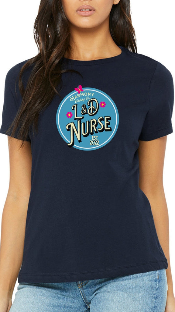 L&D Nurse Medallion Casual Threads T-Shirt