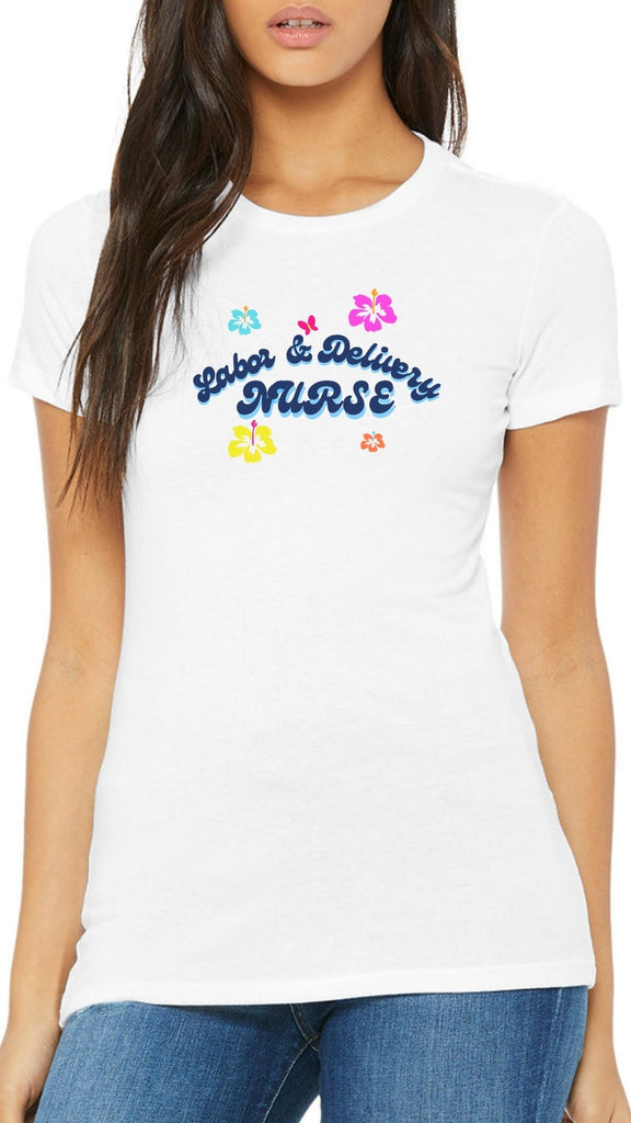 L&D Nurse Retro Casual Threads T-Shirt
