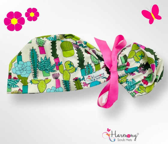 Succulents Modern Pony™ Scrub Hat