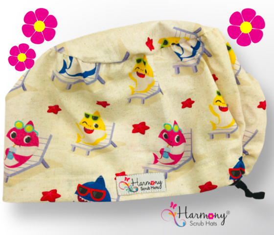 Baby Sharks EURO® Scrub Hat