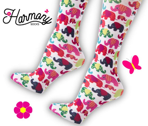 Elephants Knee High Compression Socks - 10-18mmHg Knit