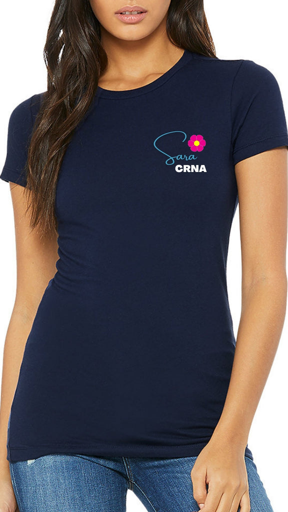 CRNA Personalized Work Threads T-Shirt