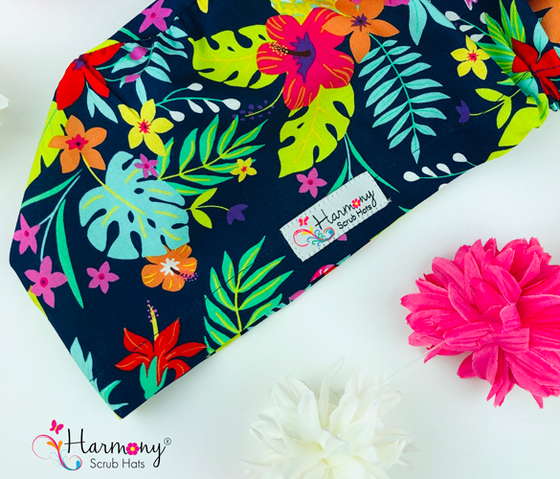 Florida Tropics EURO® Scrub Hat E27 - Harmony Surgical Designs