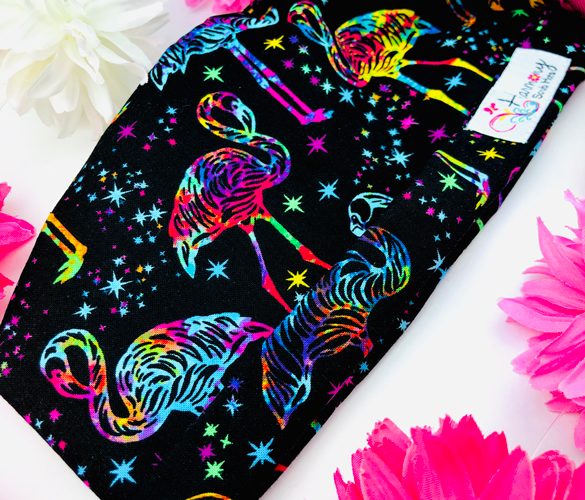 Neon Flamingo Modern Pony™ Scrub Hat